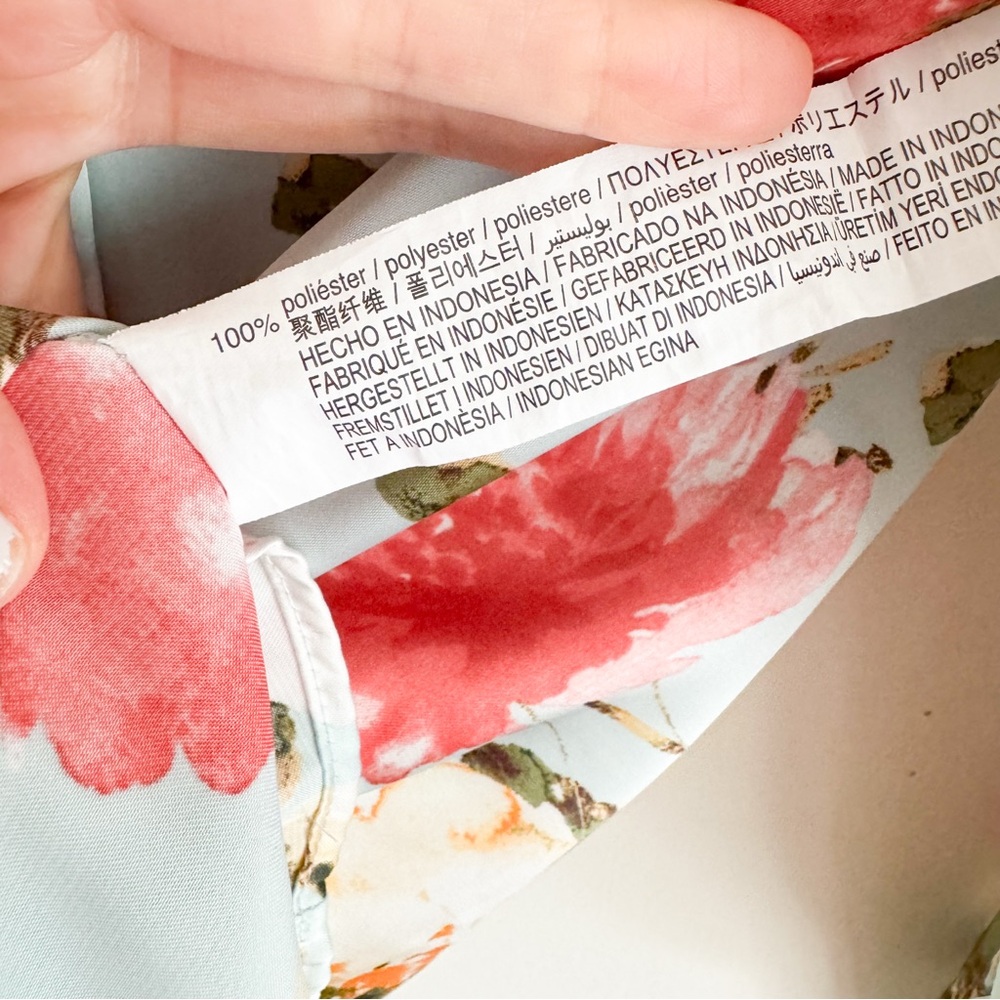 Zara Floral Shirt Size XS‎ - Picture 6 of 8